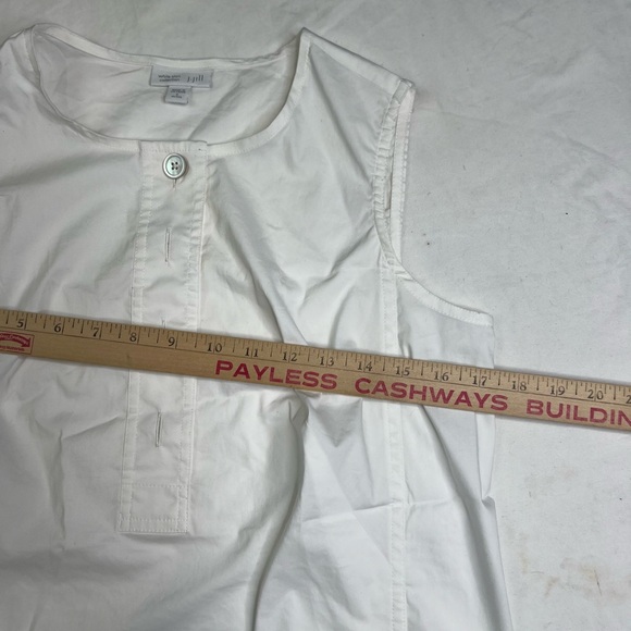 J Jill White shirt Summer Collection TankTop Size PS Round  Neck White  L020123 - Picture 5 of 6